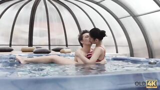 OLD4K. Excited old guy fragile GF inside spontaneous sex