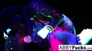 Black Light Rainy Night with Abigal Mac & Ava Addams