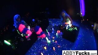 Black Light Rainy Night with Abigal Mac & Ava Addams