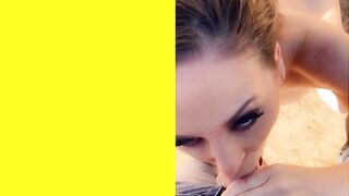 Horny milf Cherie DeVille Blows real Stepson outside