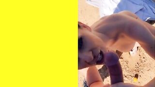 Horny milf Cherie DeVille Blows real Stepson outside