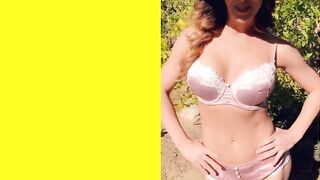 Horny milf Cherie DeVille Blows real Stepson outside