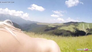 Real German Amateur 19 Yo Couple Public Nailed on Holiday