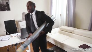 Interracial bangers cum instantly when ex-wife Ani Blackfox gets butt