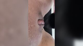mom Vacuums Long Pierced Clitoris