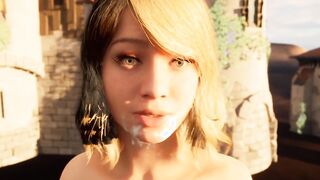 3D Porn Facial teen JOI cum on my face