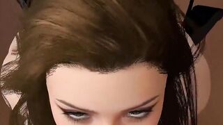 POV Busty Babe 3D Porn Teen Blowjob Deepthroat