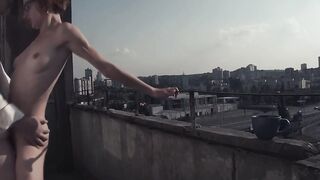 Eva Plowed Out On The Balcony - Eva Pounded Out On The Balcony two