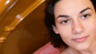 LUCAS WET DREAMS Sofia Bresciani Takes on the Italian Stallion in a Steamy Threesome Frenzy!