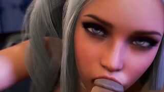 3D Porn cute busty babe POV Handjob teaser Anime Hentai