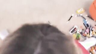 cumshot sexy costumed stepsis sucks off her stepbro