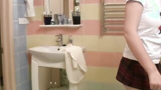 Sharing A Sex Toy Inside The Bath Tub - Amber & Maggie two