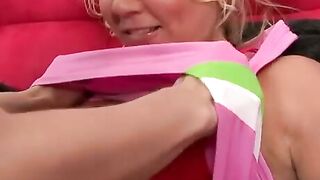 Blow Me Away 2 Babes, 1 Dildo, and a Whole Lot of Wet... WILDNESS!