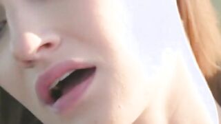 cumshot gorgeous model has an insatiable lust for anal sex