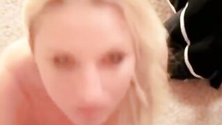 Blonde Bombshell McKenzie GETS ROGGED BY GIANT DILDO  Behind POV