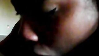 Long Ebony Lovers Performance At Home - Veronica & Huge Meech two