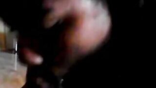 Long Ebony Lovers Performance At Home - Veronica & Huge Meech two