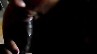 Long Ebony Lovers Performance At Home - Veronica & Huge Meech two
