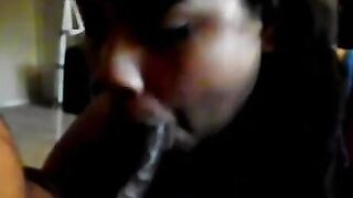 Long Ebony Lovers Performance At Home - Veronica & Huge Meech two