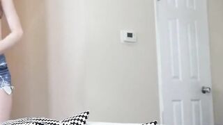 anal  cute girl gets a facial from stepdad