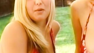 Barely Legal Blonde Lesbians Got Busy By The Pool - Barely Legal Blonde Lesbians Got Busy By The Pool two