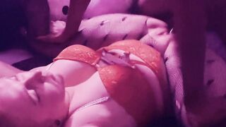 MESSY BLACK COCK THREESOME FOR SLUTWIFE IVY SIN  SHE CANT HANDLE THE PAIN!