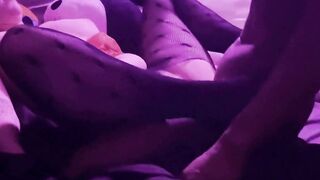 MESSY BLACK COCK THREESOME FOR SLUTWIFE IVY SIN  SHE CANT HANDLE THE PAIN!