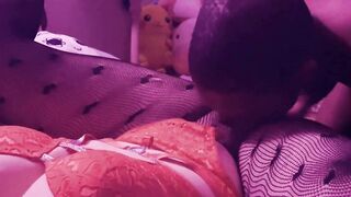 MESSY BLACK COCK THREESOME FOR SLUTWIFE IVY SIN  SHE CANT HANDLE THE PAIN!