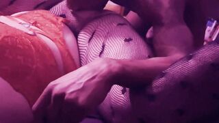 MESSY BLACK COCK THREESOME FOR SLUTWIFE IVY SIN  SHE CANT HANDLE THE PAIN!