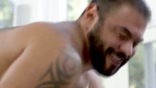 OMG! Rich TS Milf Eva Maxim Sucks and Fucks Her LuckyActionButton Lovers Massive Cock!