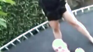 Gala And Bro Do Sixty Nine On A Trampoline - Gala And Guy Do Sixty Nine On A Trampoline two