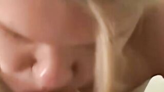 BLONDE EXPLOSION Sunshine Gobbles Massive Dick Like Its Her LAST THING ALIVE!