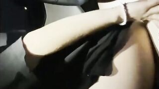 Petite Teen Sucks and Fucks in Car