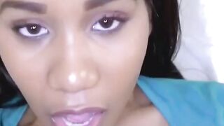 Jenna Foxxs Black Bombshell Gets Slammed by a Giant White Load!