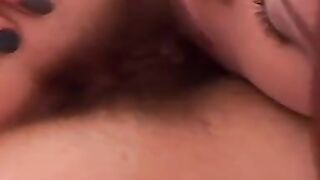 A Lucky Sex Toy Into two Bushy Pussies - Murena & Molly