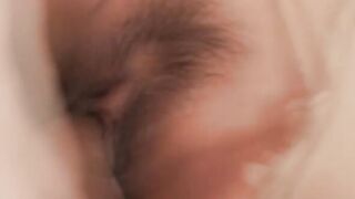 Busty TS fucks Asian GF while working