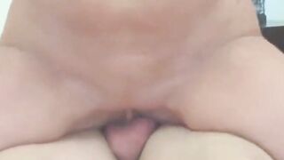 cumshot mature mom with small tits takes big cock