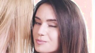 blowjob gorgeous brunettes seduces professor for anal threesome