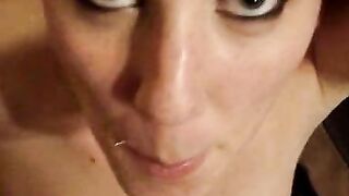 Swallowing Cum With Eye Contact On Cam