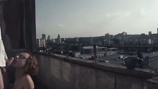 Eva Screwed Out On The Balcony - Eva Boned Out On The Balcony
