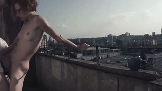 Eva Screwed Out On The Balcony - Eva Boned Out On The Balcony