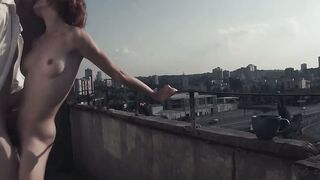 Eva Screwed Out On The Balcony - Eva Boned Out On The Balcony