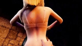 3D Blonde Teen Anal Fucking Busty Teen