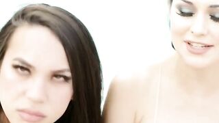 MERMAID ELITE Petite TS Seduces Hollywood Star in Poolside Orgy!