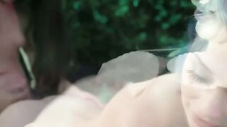 MERMAID ELITE Petite TS Seduces Hollywood Star in Poolside Orgy!