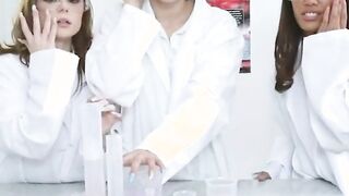 cumshot orgy after chemistry class