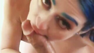 UNLEASH THE PORN FURY Squirting, Anal  Beyond! Blue Hair Jewelz Blu Takes Bath Time to NEW Heights!