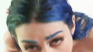 UNLEASH THE PORN FURY Squirting, Anal  Beyond! Blue Hair Jewelz Blu Takes Bath Time to NEW Heights!