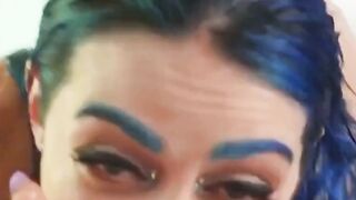 UNLEASH THE PORN FURY Squirting, Anal  Beyond! Blue Hair Jewelz Blu Takes Bath Time to NEW Heights!