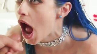 UNLEASH THE PORN FURY Squirting, Anal  Beyond! Blue Hair Jewelz Blu Takes Bath Time to NEW Heights!